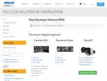 Tablet Screenshot of pdn.pelco.com